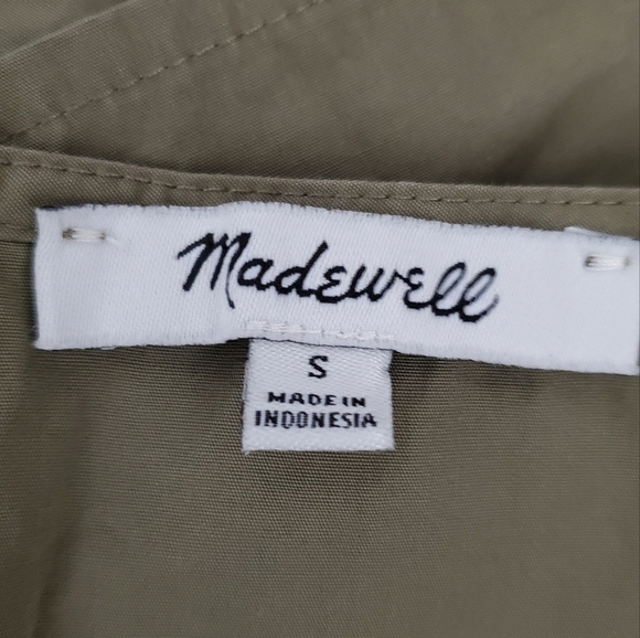 MADEWELL Tunic Olive Green Dress Lagenlook OVERSIZED Small - Picture 6 of 9